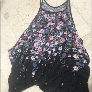 Freepeople double layer floral tank
